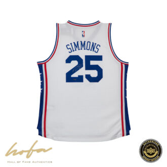 BEN SIMMONS AUTOGRAPHED 76ERS HOME JERSEY