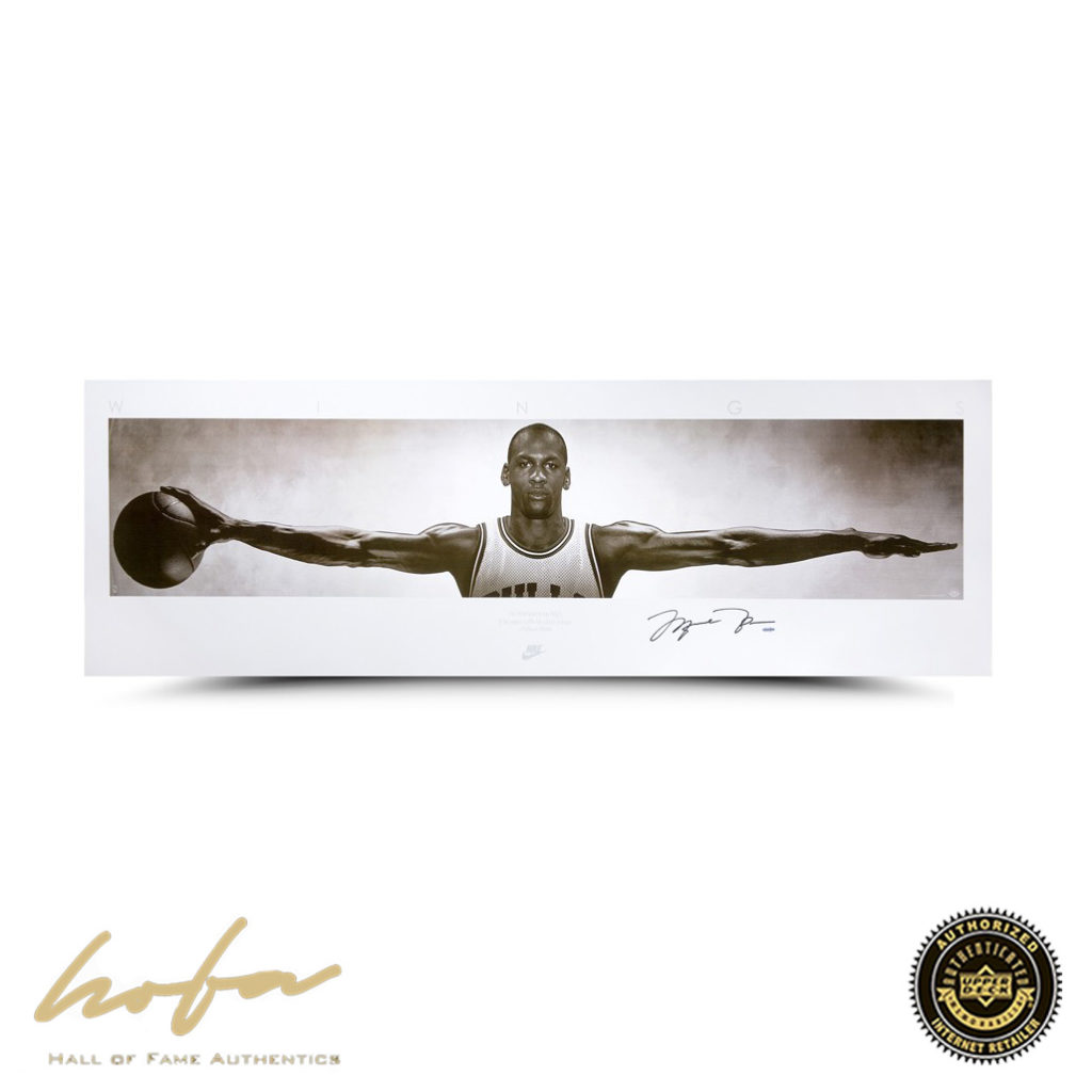 MICHAEL JORDAN WINGS PRINT Hall of Fame Authentics