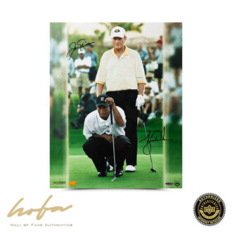 TIGER WOODS & JACK NICKLAUS "MATCH PLAY 16X20