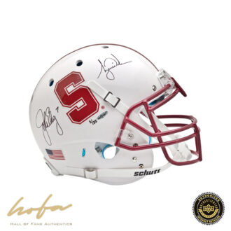 TIGER WOODS/JOHN ELWAY WHITE AUTHENTIC STANFORD HELMET - L25