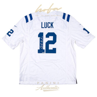 ANDREW LUCK AUTOGRAPHED INDIANAPOLIS COLTS WHITE NIKE REPLICA JERSEY ~OPEN EDITION ITEM~