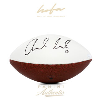 ANDREW LUCK AUTOGRAPHED INDIANAPOLIS COLTS JARDEN WHITE PANEL FOOTBALL ~OPEN EDITION ITEM~