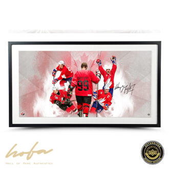 WAYNE GRETZKY HOMELAND 36x18 - FRAMED