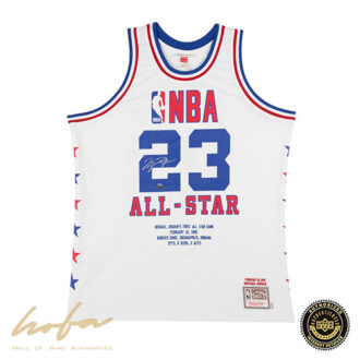 MICHAEL JORDAN 1985 ALL STAR MITCHELL & NESS WHITE JERSEY -EMBROIDERED