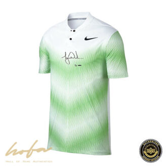 TIGER WOODS WHITE/GREEN NIKE POLO