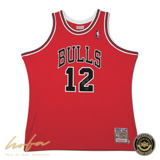 MICHAEL JORDAN 1990  CHICAGO BULLS #12 MITCHELL & NESS RED JERSEY