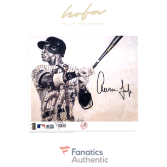 Aaron Judge New York Yankees Autographed 8 x 10 Artist and Player Signed Swinging Reprint Photograph - Lauren Taylor Illustrations