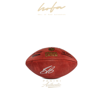 SAQUON BARKLEY AUTOGRAPHED CRUCIAL CATCH WILSON AUTHENTIC FOOTBALL ~OPEN EDITION ITEM~