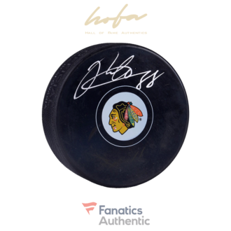 Patrick Kane Chicago Blackhawks Autographed Logo Hockey Puck