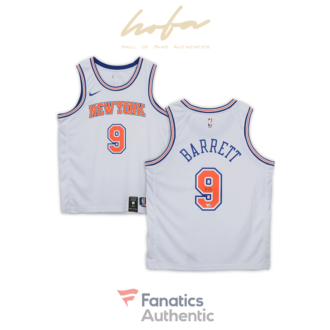 RJ Barrett New York Knicks Autographed Nike White Swingman Jersey