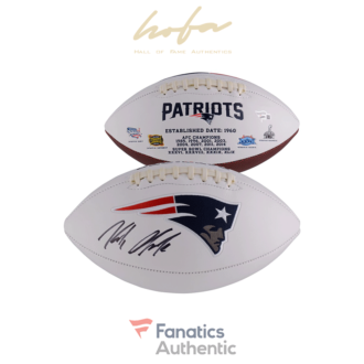 Rob Gronkowski New England Patriots Autographed White Panel Football