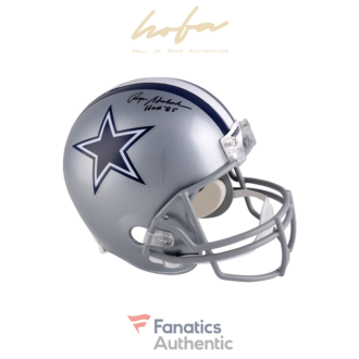 Roger Staubach Dallas Cowboys Autographed Riddell Replica Helmet with HOF 85 Inscription
