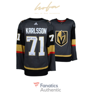 William Karlsson Vegas Golden Knights Autographed Black Adidas Authentic Jersey with Wild Bill Inscription