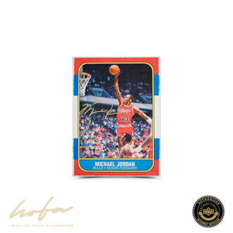 Michael Jordan Original Fleer Rookie Card Blowup Painting By Chuck Gilles 1/1