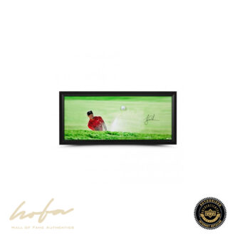Tiger Woods 'Precision' Breaking Through With Bridgestone Golf Ball - Framed
