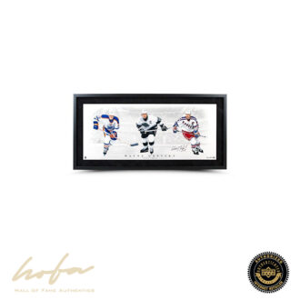 Wayne Gretzky Triple Threat 36X15 Framed