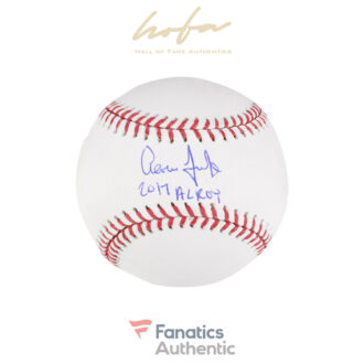 Aaron Judge New York Yankees Autographed Baseball with "2017 AL ROY" Inscription