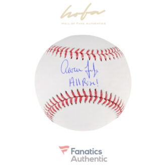 Aaron Judge New York Yankees Autographed Baseball with "All Rise" Inscription