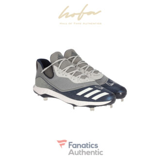 Aaron Judge New York Yankees Autographed Player-Issued Gray and Navy Adidas Cleats from the 2020 MLB Season