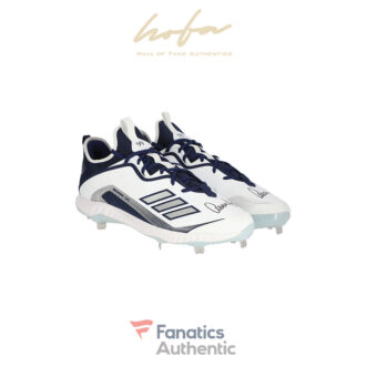Aaron Judge New York Yankees Autographed Player-Issued White and Navy Adidas Cleats from the 2020 MLB Season