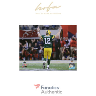 Aaron Rodgers Green Bay Packers Autographed 8" x 10" Super Bowl XLV Touchdown Celebration Photograph