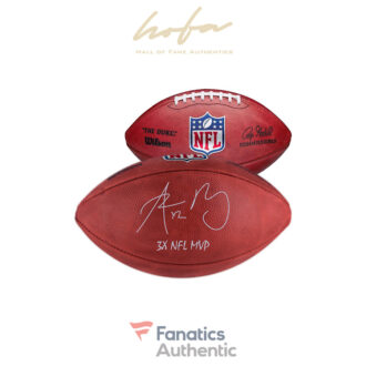 Aaron Rodgers Green Bay Packers Autographed Duke Game Football with "3X NFL MVP" Inscription