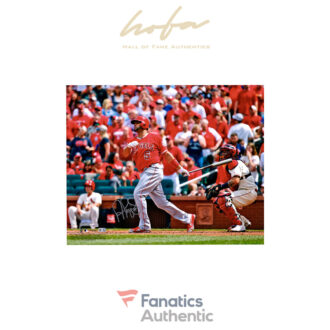 Albert Pujols Los Angeles Angels Autographed 16" x 20" Leg Up Hitting Photograph