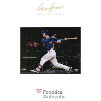 Alex Bregman Houston Astros Autographed 11" x 14" Spotlight Swinging Photograph