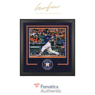 Alex Bregman Houston Astros Deluxe Framed Autographed 16" x 20" Hitting Photograph