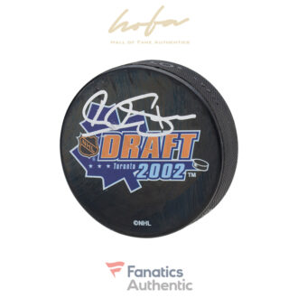 Alexander Steen St. Louis Blues Autographed 2002 NHL Draft Logo Hockey Puck