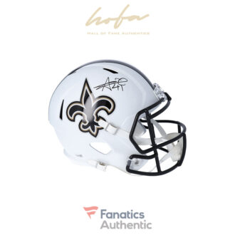 Alvin Kamara New Orleans Saints Autographed Riddell Flat White Alternate Revolution Speed Replica Helmet