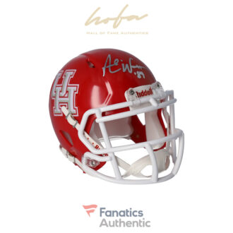 Andre Ware Houston Cougars Autographed Riddell Red Speed Mini Helmet with "Heisman 89" Inscription