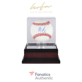 Anthony Rizzo Chicago Cubs Autographed Baseball and Mahogany Baseball Display Case