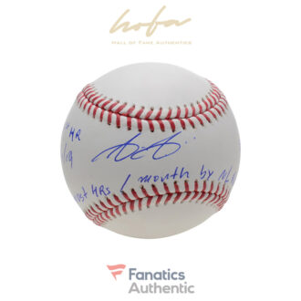 Aristides Aquino Cincinnati Reds Autographed Baseball with Multiple Inscriptions - Limited Edition of 14