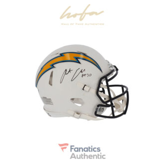 Austin Ekeler Los Angeles Chargers Autographed Riddell Flat White Alternate Speed Authentic Helmet