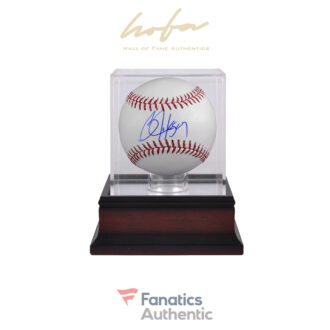 Bo Jackson Kansas City Royals Autographed Baseball and Mahogany Baseball Display Case