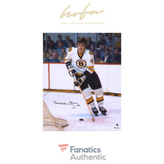 Bobby Orr Boston Bruins Autographed 16" x 20" White Jersey Skating Photograph