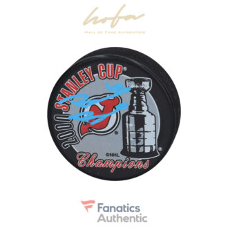 Brad Bombardir New Jersey Devils Autographed 2000 Stanley Cup Champions Logo Hockey Puck