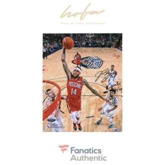 Brandon Ingram New Orleans Pelicans Autographed 8" x 10" Dunk vs. Denver Nuggets Photograph with "Geaux Pelicans" Inscription