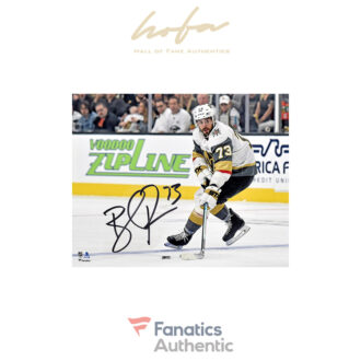 Brandon Pirri Vegas Golden Knights Autographed 16" x 20" White Jersey Skating Photograph
