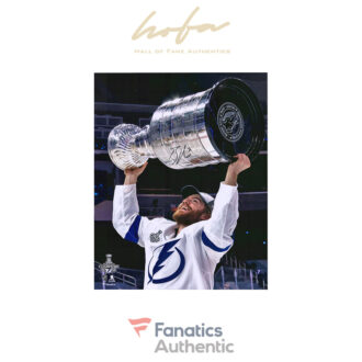Brayden Point Tampa Bay Lightning Autographed 16" x 20" 2020 Stanley Cup Champions Raising Cup Photograph