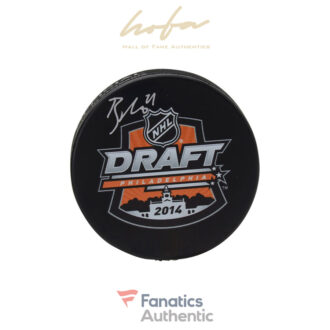 Brayden Point Tampa Bay Lightning Autographed 2014 NHL Draft Logo Hockey Puck