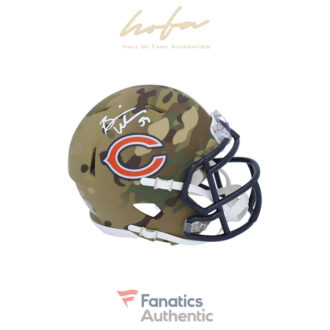 Brian Urlacher Chicago Bears Autographed Riddell Camo Alternate Speed Mini Helmet