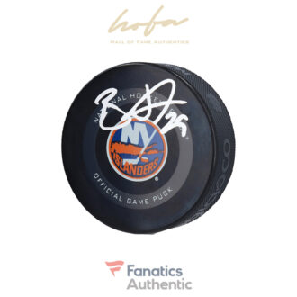 Brock Nelson New York Islanders Autographed 2019 Model Official Game Puck