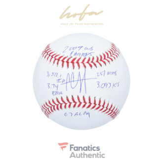 CC Sabathia New York Yankees Autographed Baseball with Multiple Final Stat Inscriptions - Limited Edition of 52