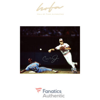 Cal Ripken Baltimore Orioles Autographed 8" x 10" Throwing Photograph