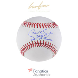 Cal Ripken Jr. Baltimore Orioles Autographed Baseball with "2007 Hall of Fame" Inscription