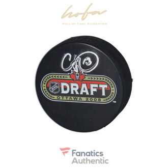 Cam Atkinson Columbus Blue Jackets Autographed 2008 NHL Draft Logo Hockey Puck