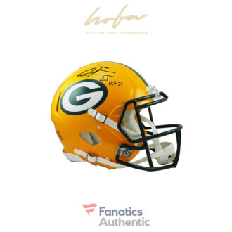Charles Woodson Green Bay Packers Autographed Riddell Speed Authentic Helmet with "HOF 21" Inscription