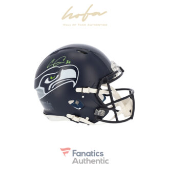 Chris Carson Seattle Seahawks Autographed Riddell Speed Authentic Helmet